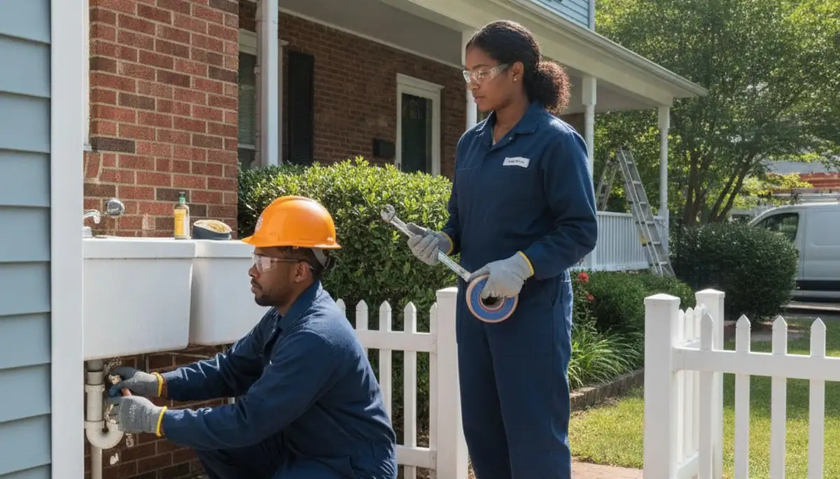 Philadelphia, PA plumbing repair service truck with professional plumber equipment