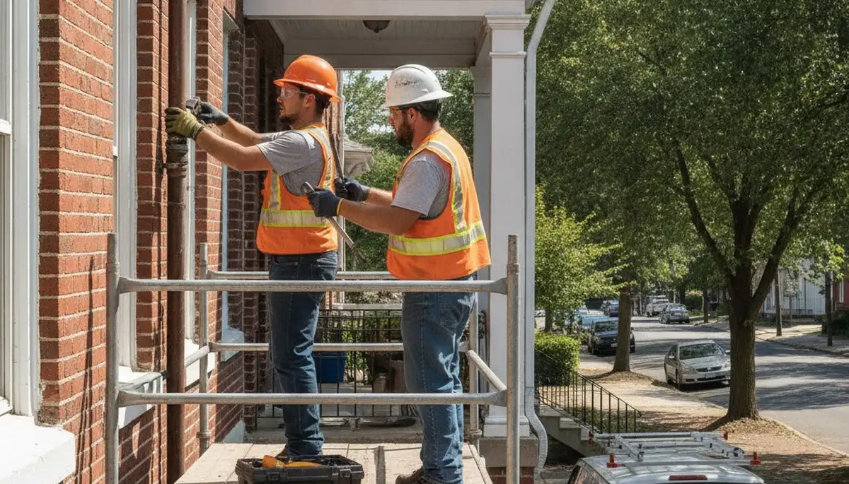 Philadelphia, PA plumber repairing a residential plumbing issue for local home service customers
