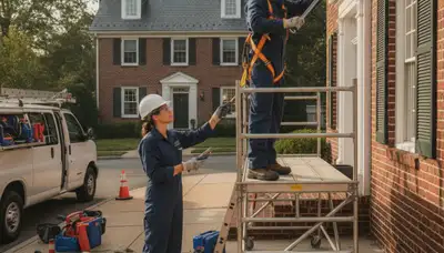 Philadelphia, PA plumber repairing a pipe for residential plumbing service