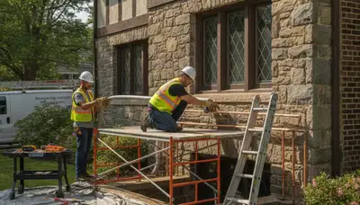 Philadelphia, PA plumber repairing a pipe for a plumbing service call