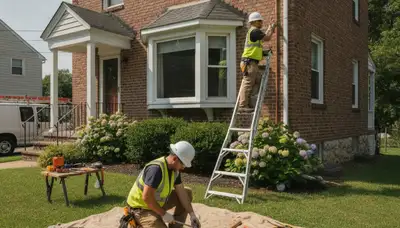 Philadelphia, PA plumber inspecting and repairing a residential plumbing fixture for leak repair