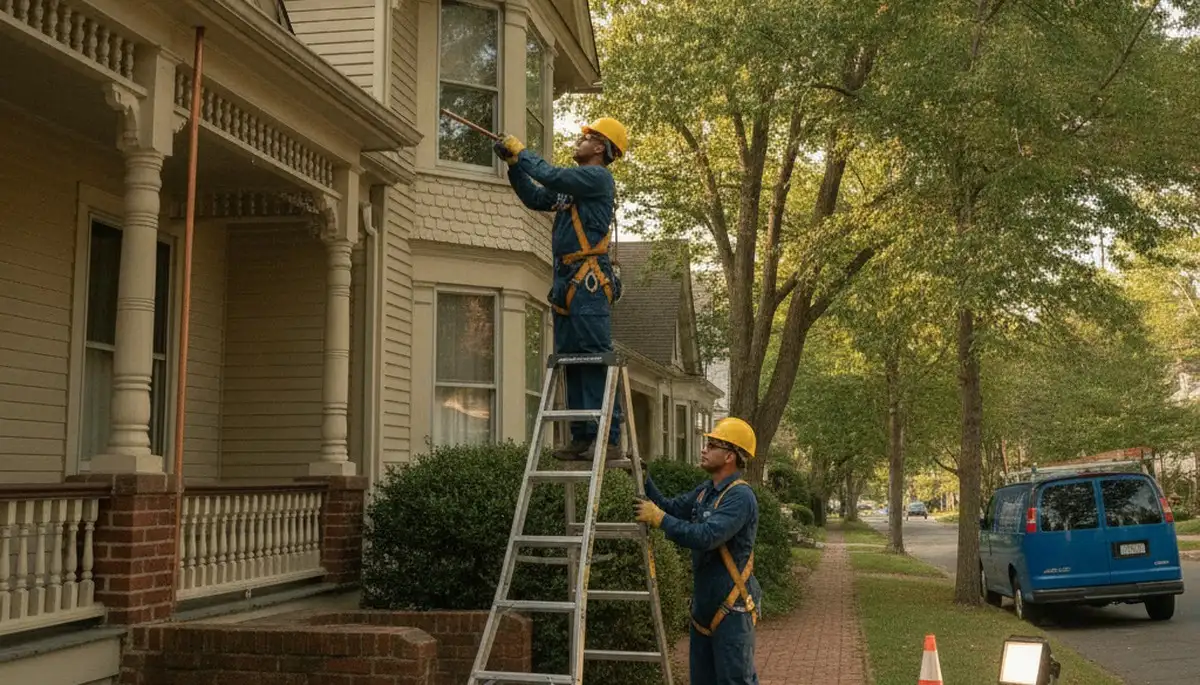 Philadelphia, PA plumber repairing a pipe for residential plumbing service
