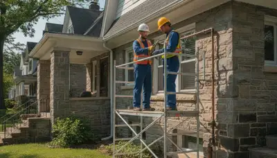 Philadelphia, PA plumber repairing a residential pipe leak for plumbing service