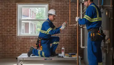 Philadelphia, PA plumber repairing a plumbing issue for a local residential service call