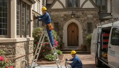 Philadelphia, PA plumber repairing a residential pipe for plumbing repair service