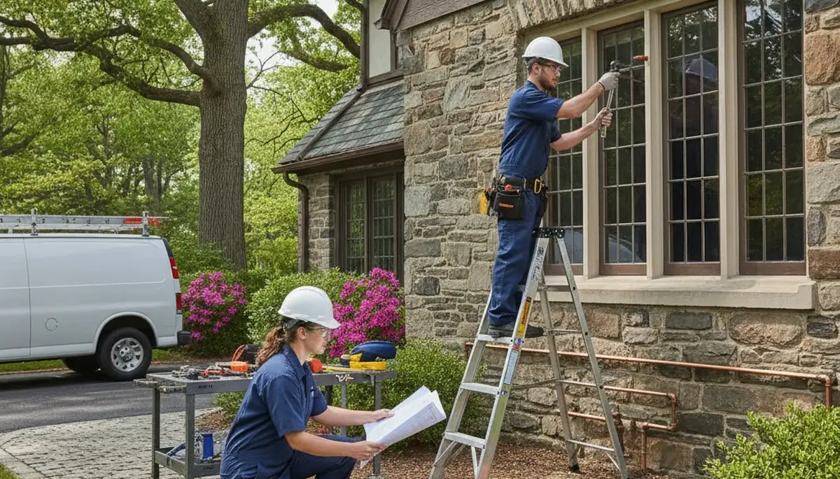 Philadelphia, PA plumber repairing a leak for a local plumbing service call