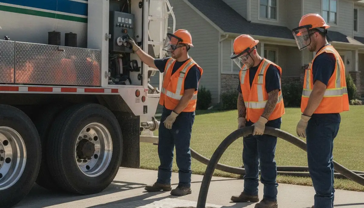 Philadelphia, PA plumber providing septic pumping service for residential plumbing systems