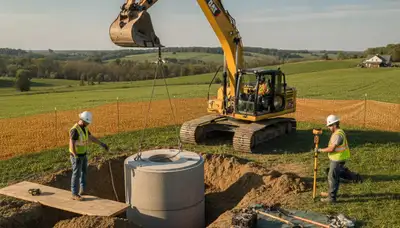 Septic tank installation service for Philadelphia, PA home by On Call Plumbers